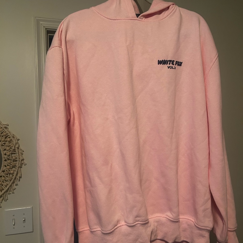 Pink white fox matching set